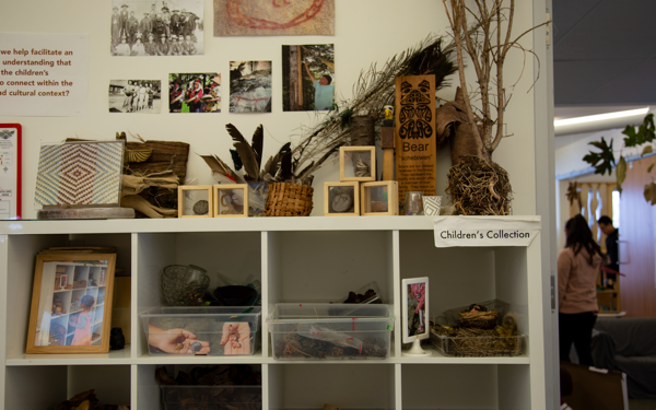 children's collection of ideas and objects displaying a narrative