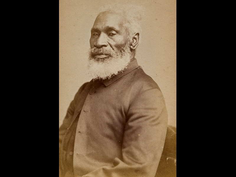 Image 8: Sepia tone historical headshot of Josiah Henson.
