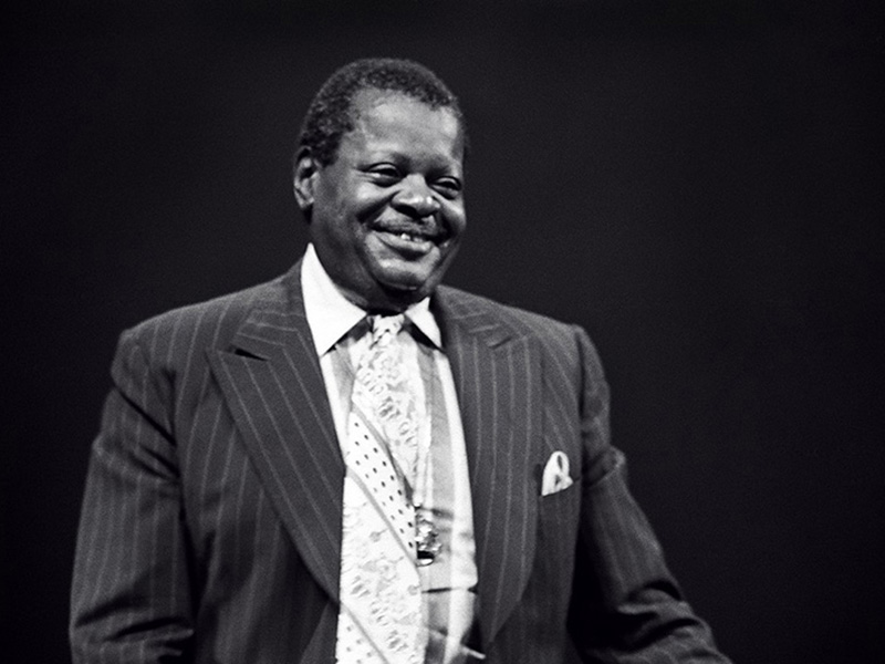 Image 5: Historical black and white headshot of Oscar Peterson.