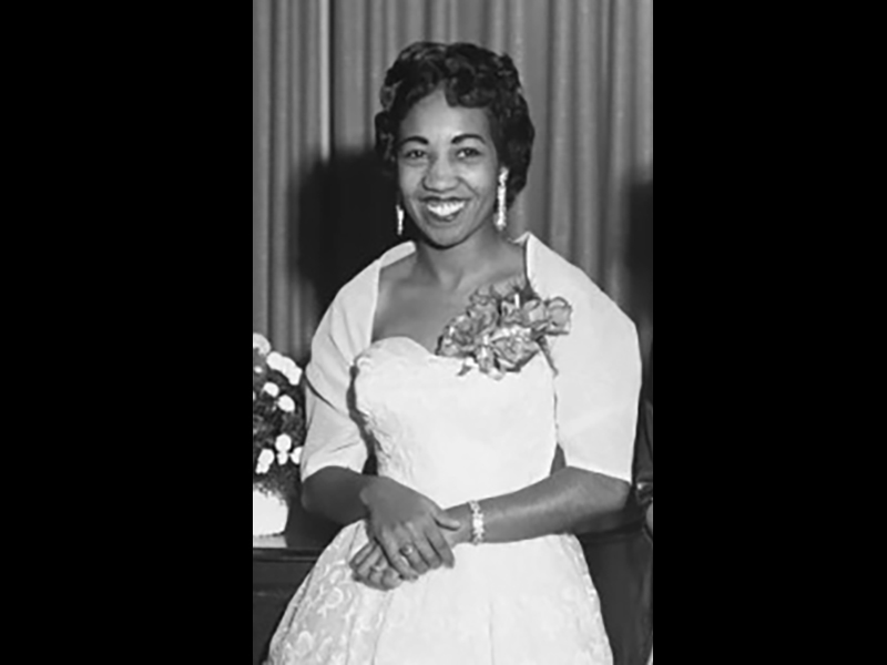 Image 6: Historical black and white headshot of Violet King.